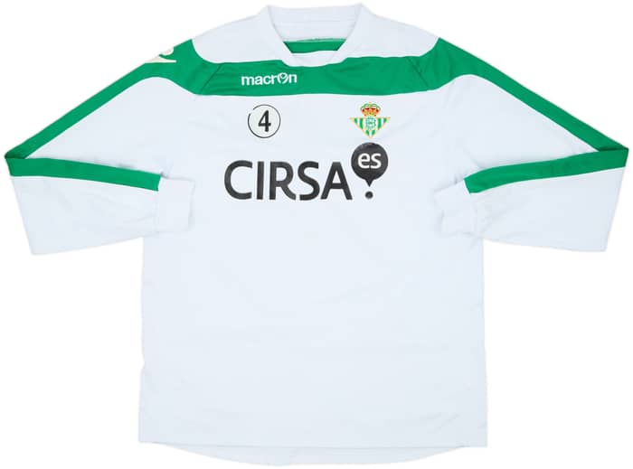 2014-15 Real Betis Player Issue Macron Sweat Top #4 - 5/10 - (L)