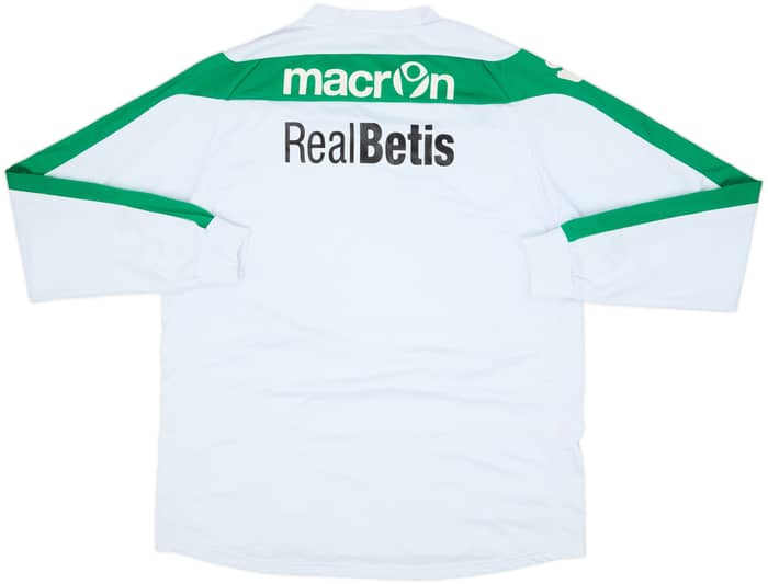 2014-15 Real Betis Player Issue Macron Sweat Top #4 - 5/10 - (L)