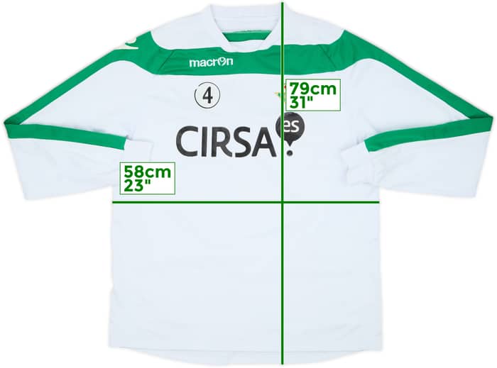 2014-15 Real Betis Player Issue Macron Sweat Top #4 - 5/10 - (L)