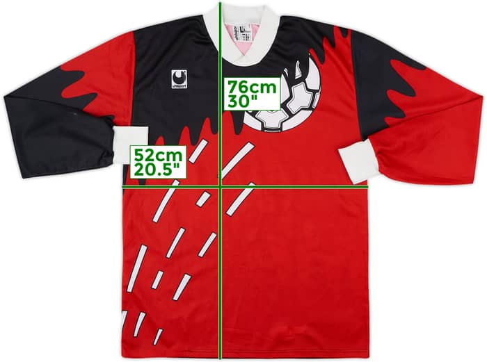 1990s Uhlsport Template L/S Shirt - 7/10 - (L)