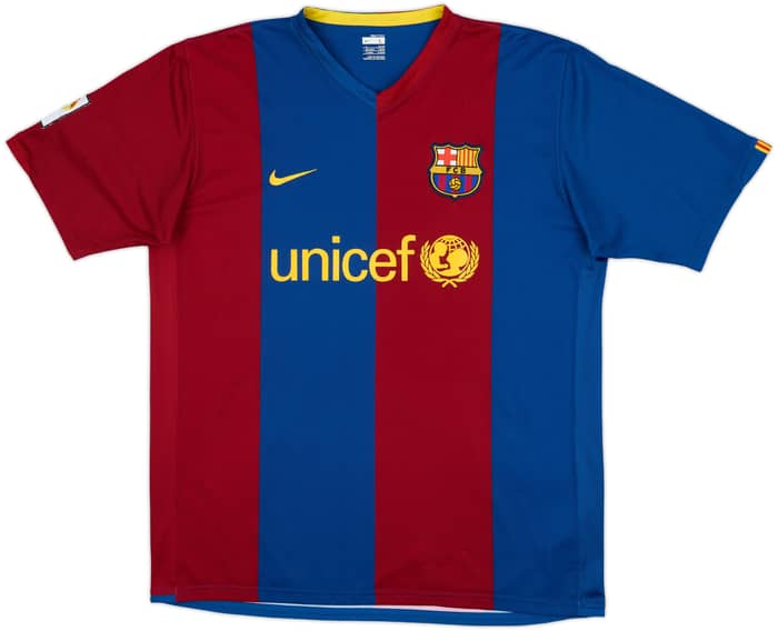 2006-07 Barcelona Home Shirt Ronaldinho #10 - 8/10 - (L)