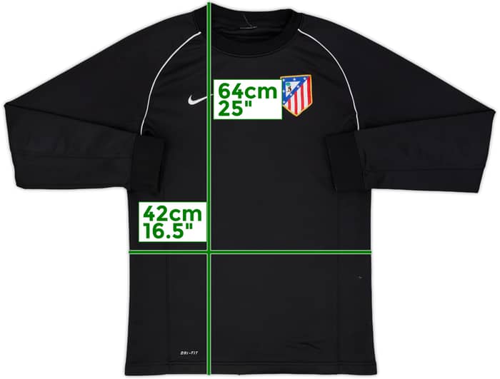2012-13 Nike Template Sweat Top (Atletico Madrid) - 8/10 - (XL.Boys)