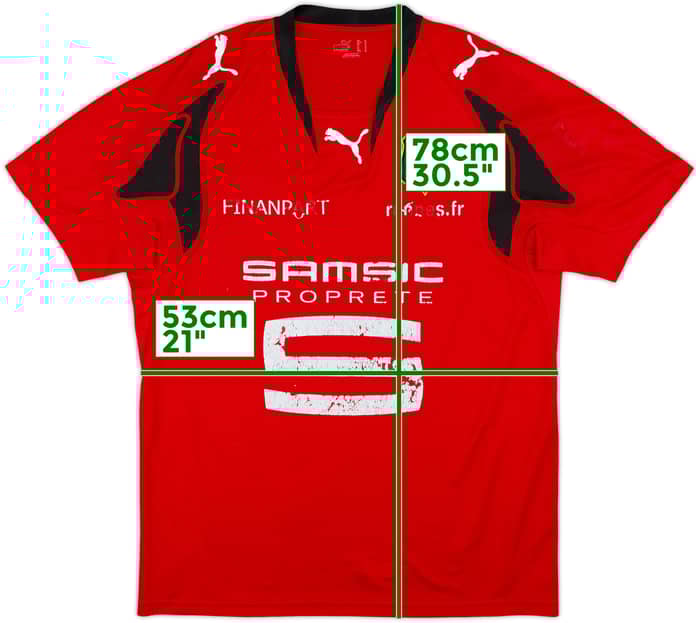 2007-08 Stade Rennais Home Shirt - 4/10 - (L)