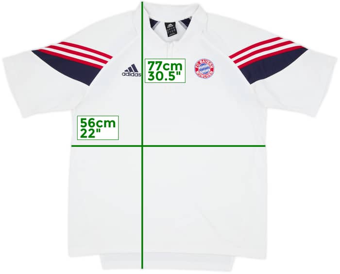 2003-04 Bayern Munich adidas 1/4 Zip Polo Shirt - 7/10 - (L/XL)
