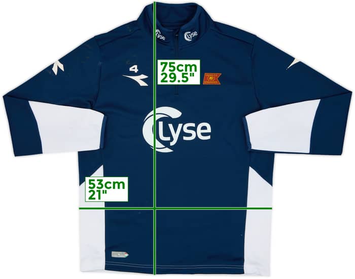 2014 Viking FK Player Issue 1/4 Zip Diadora Zip Top #4 - 5/10 - (L)