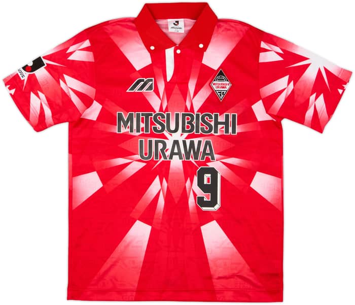 1996 Urawa Red Diamonds Home Shirt #9 - 8/10 - (M)