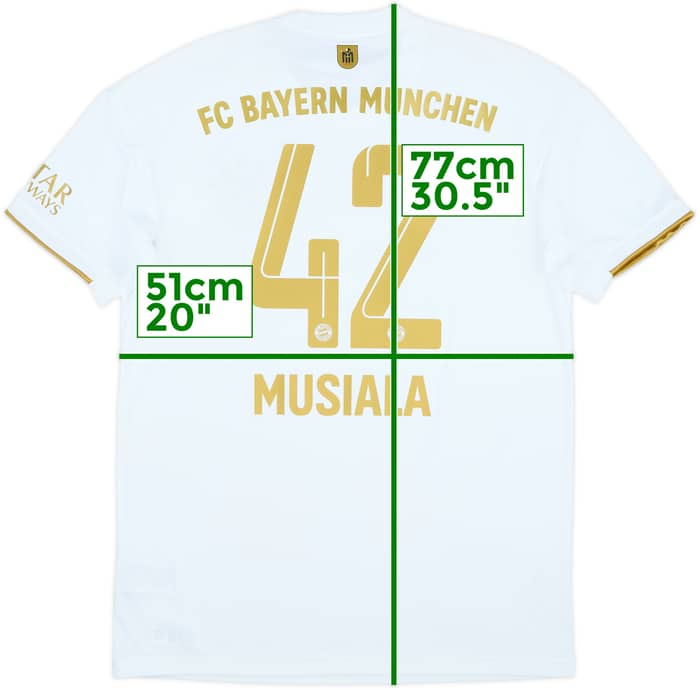 2022-23 Bayern Munich Away Shirt Musiala #42 (M)