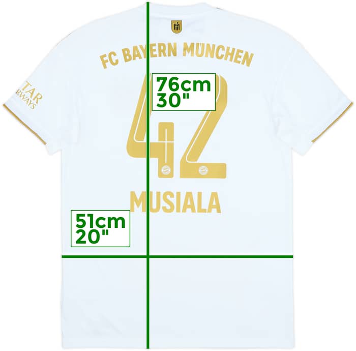 2022-23 Bayern Munich Away Shirt Musiala #42 (M)