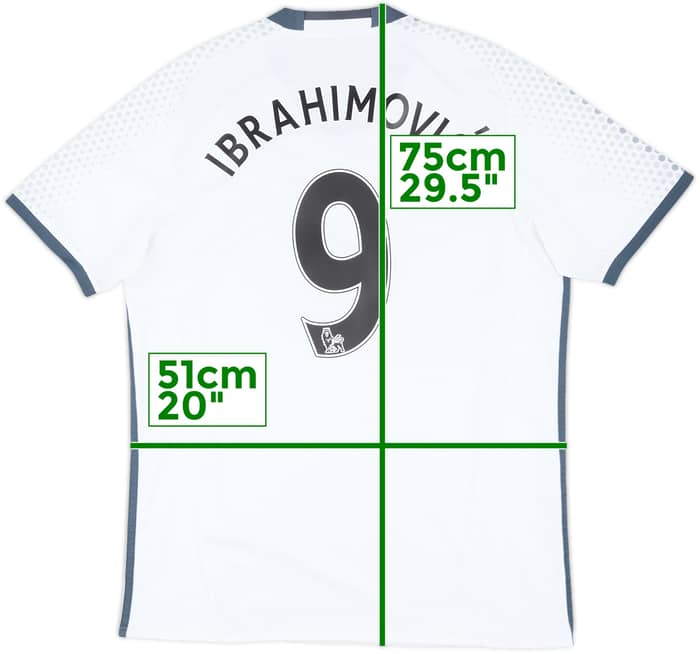 2016-17 Manchester United Third Shirt Ibrahimovic #9 - 7/10 - (L)