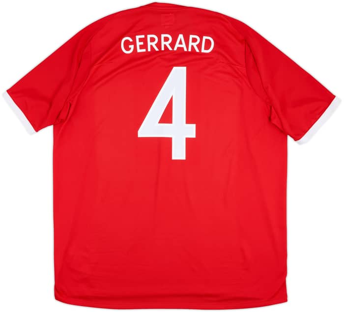 2010-11 England Away Shirt Gerrard #4 - 8/10 - (3XL)
