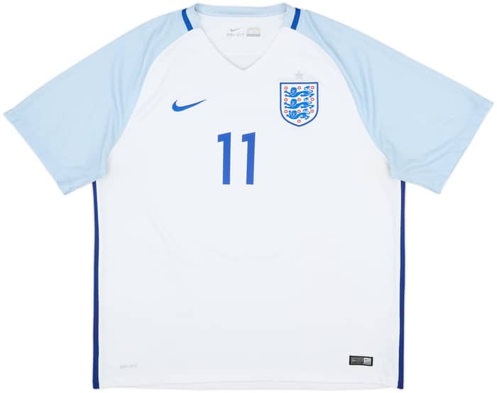 2016-17 England Home Shirt Vardy #11 - 6/10 - (XXL)