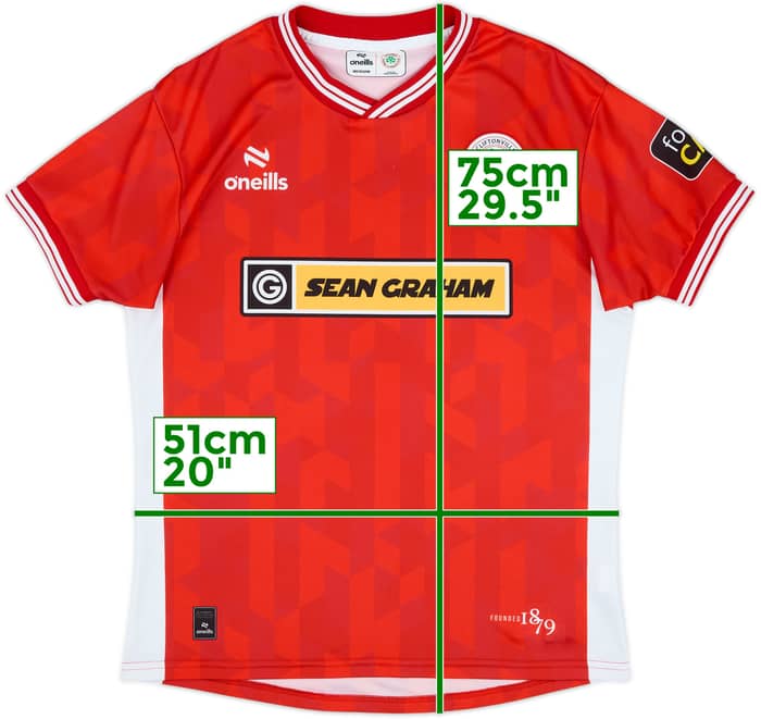 2024-25 Cliftonville Home Shirt - 10/10 - (M)