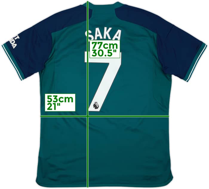 2023-24 Arsenal Third Shirt Saka #7 - 10/10 - (L)