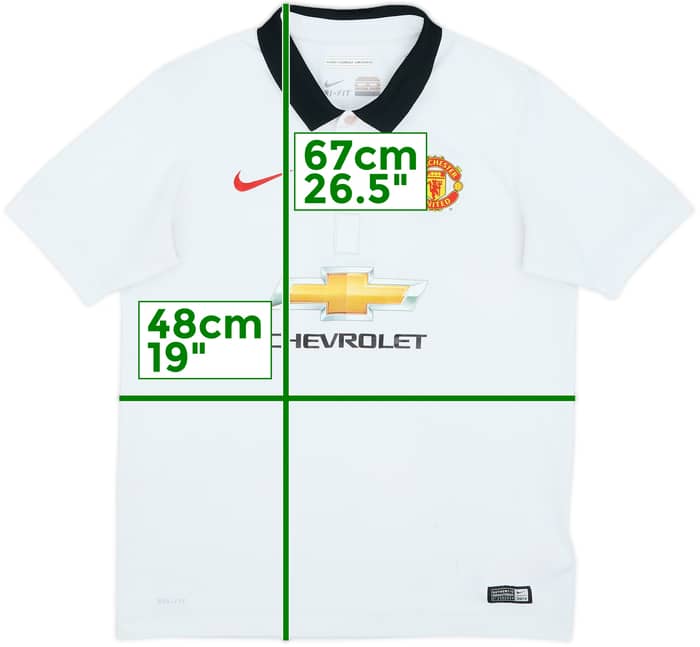 2014-15 Manchester United Away Shirt - 5/10 - (XL.Boys)