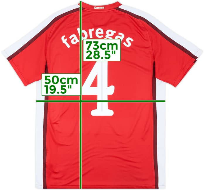 2008-10 Arsenal Home Shirt Fabregas #4 - 7/10 - (M)