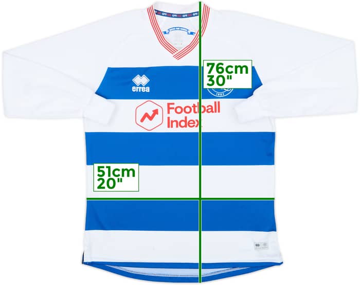 2020-21 QPR Home L/S Shirt - 9/10 - (S)
