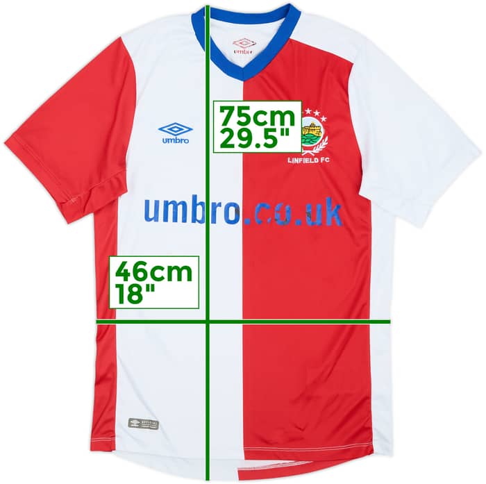 2018-19 Linfield Away Shirt #5 - 4/10 - (S)