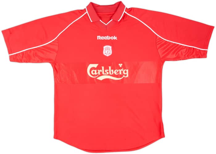 2000-02 Liverpool Home Shirt Gerrard #17 - 6/10 - (L)