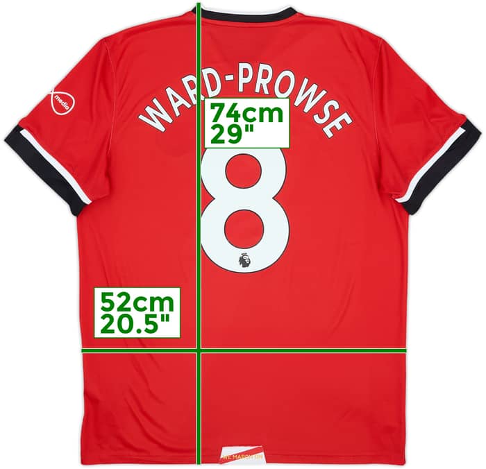 2020-21 Southampton Home Shirt Ward-Prowse #8 - 7/10 - (L)