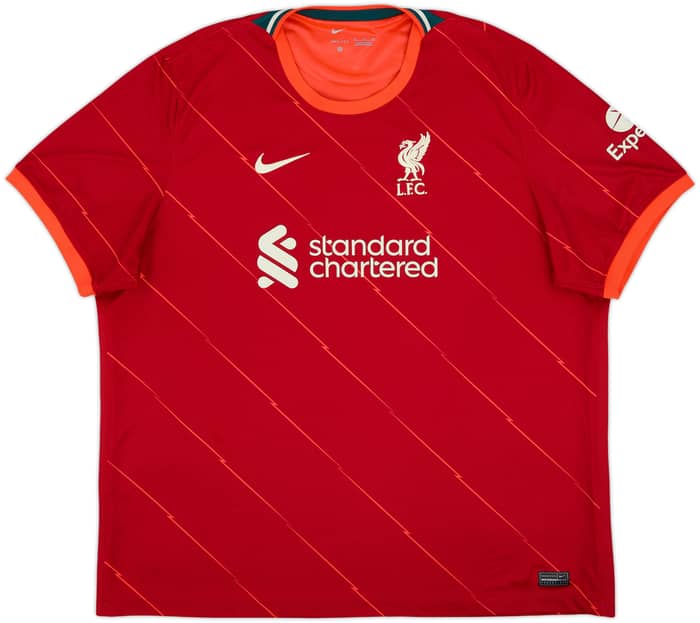 2021-22 Liverpool Home Shirt Virgil #4 - 8/10 - (3XL)