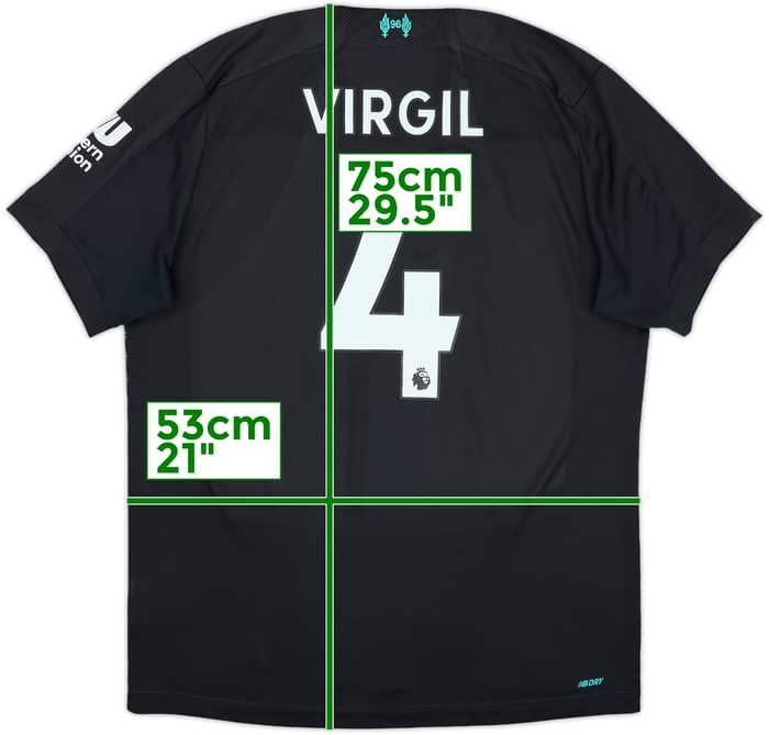 2019-20 Liverpool Third Shirt Virgil #4 - 6/10 - (M)