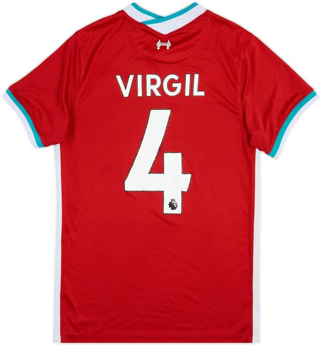 2020-21 Liverpool Home Shirt Virgil #4 - 4/10 - (S)