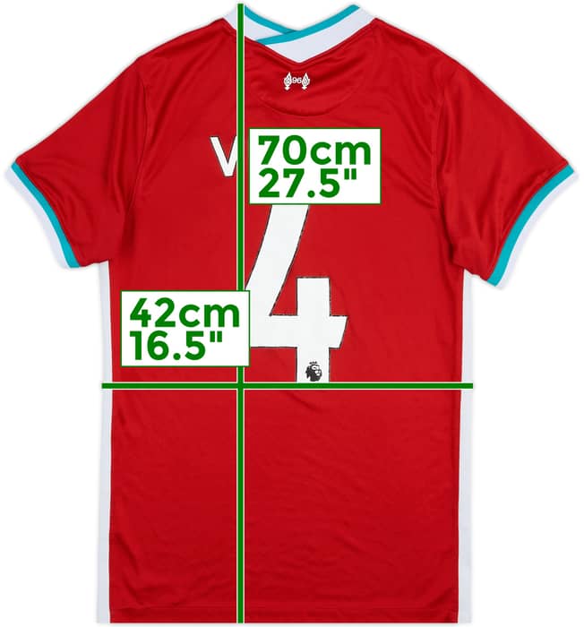 2020-21 Liverpool Home Shirt Virgil #4 - 4/10 - (S)