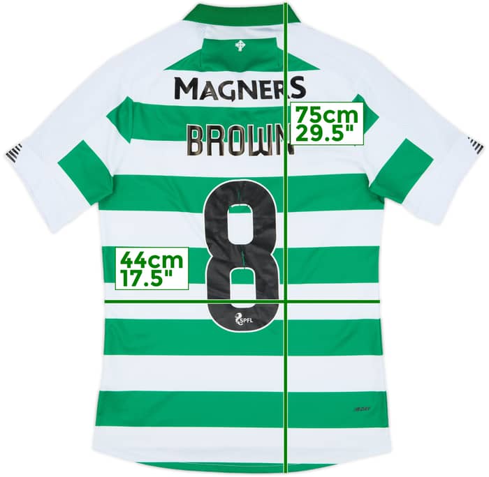 2019-20 Celtic Home Shirt Brown #8 - 4/10 - (S)