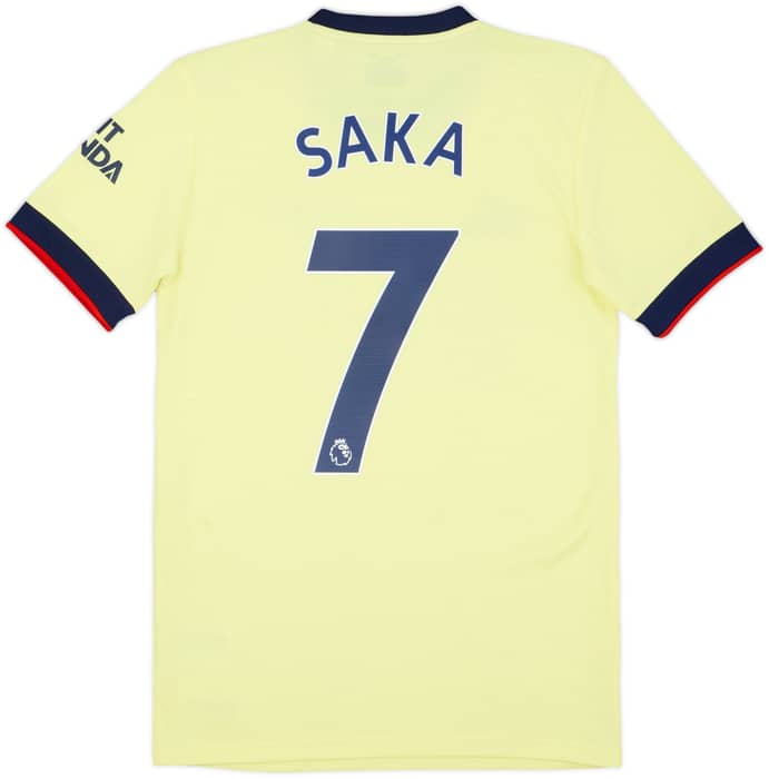 2021-22 Arsenal Away Shirt Saka #7 - 9/10 - (XS)