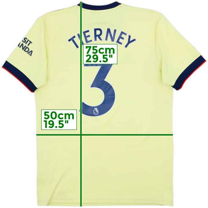 2021-22 Arsenal Away Shirt Tierney #3 - 4/10 - (M)