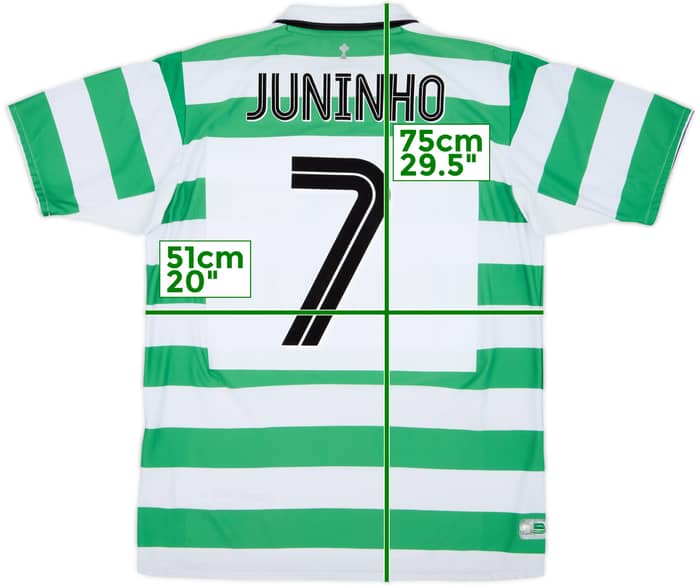 2004-05 Celtic Home Shirt Juninho #7 - 7/10 - (M)