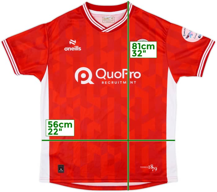 2024-25 Cliftonville Women Home Shirt - 8/10 - (Men's XL)