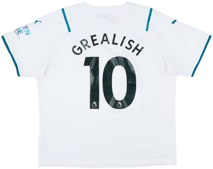 2021-22 Manchester City Away Shirt Grealish #10 - 7/10 - (XL)