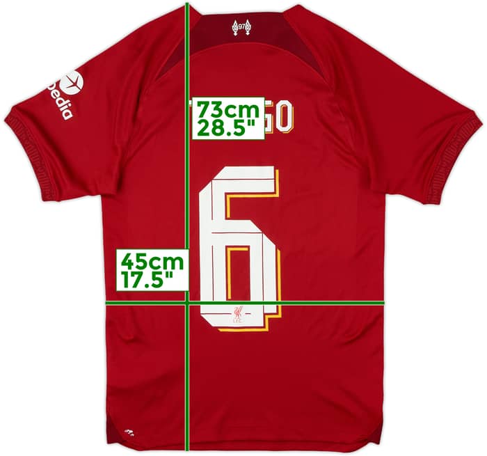 2022-23 Liverpool Home Shirt Thiago #6 - 8/10 - (XS)