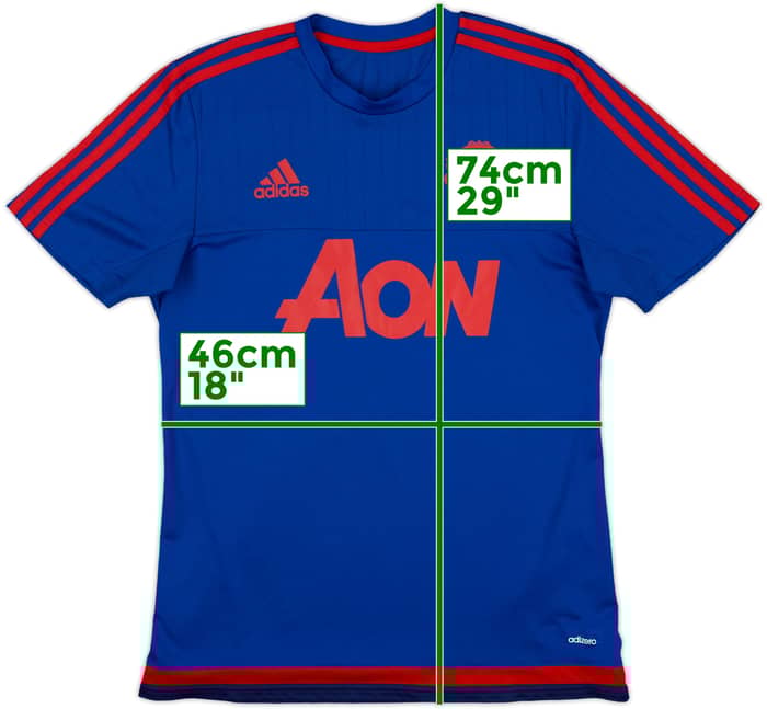 2015-16 Manchester United adidas Training Shirt - 9/10 - (M)