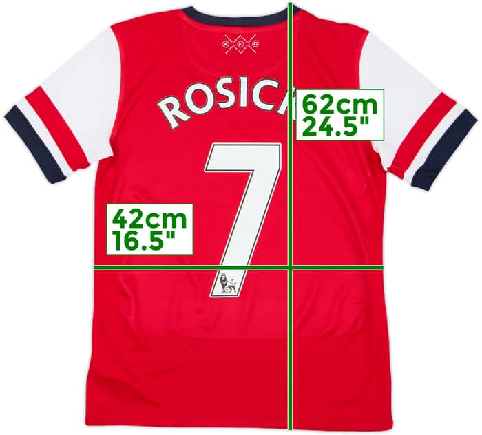 2012-14 Arsenal Home Shirt Rosicky #7 - 9/10 - (L.Boys)