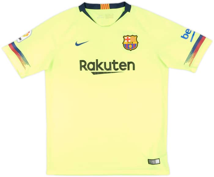 2018-19 Barcelona Away Shirt - 8/10 - (XL.Boys)