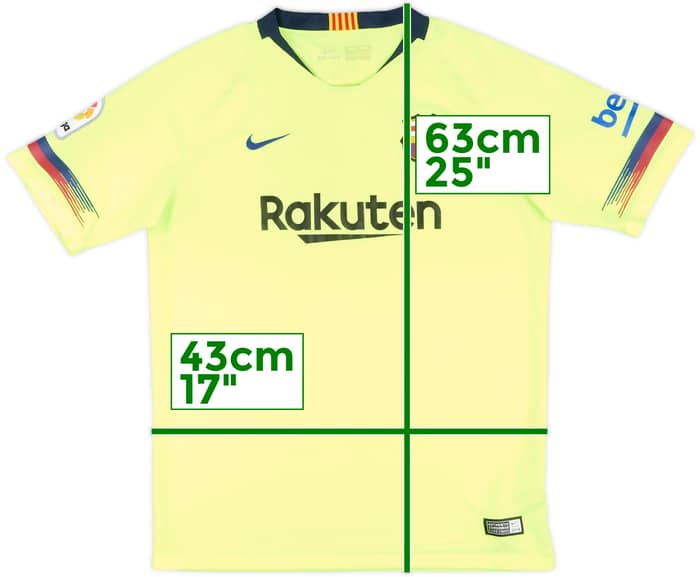 2018-19 Barcelona Away Shirt - 8/10 - (XL.Boys)