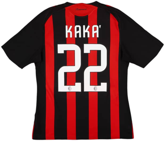 2008-09 AC Milan Home Shirt Kaka #22 - 6/10 - (M)