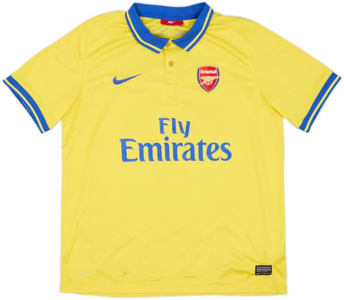 2013-14 Arsenal Away Shirt S.Cazorla #19 - 5/10 - (XL.Boys)