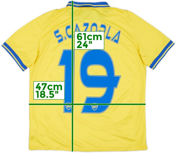 2013-14 Arsenal Away Shirt S.Cazorla #19 - 5/10 - (XL.Boys)