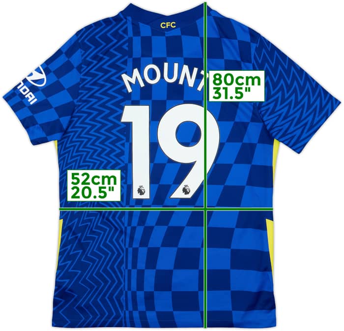 2021-22 Chelsea Home Shirt Mount #19 - 7/10 - (L)