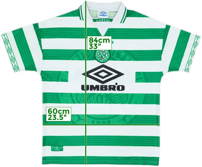1997-99 Celtic Home Shirt Champions - 8/10 - (XL)