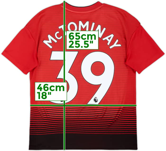 2018-19 Manchester United Home Shirt McTominay #39 - 8/10 - (L.Boys)