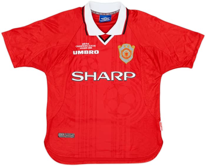 1999-00 Manchester United 'CL Winners' Shirt Beckham #7 - 8/10 - (Y)