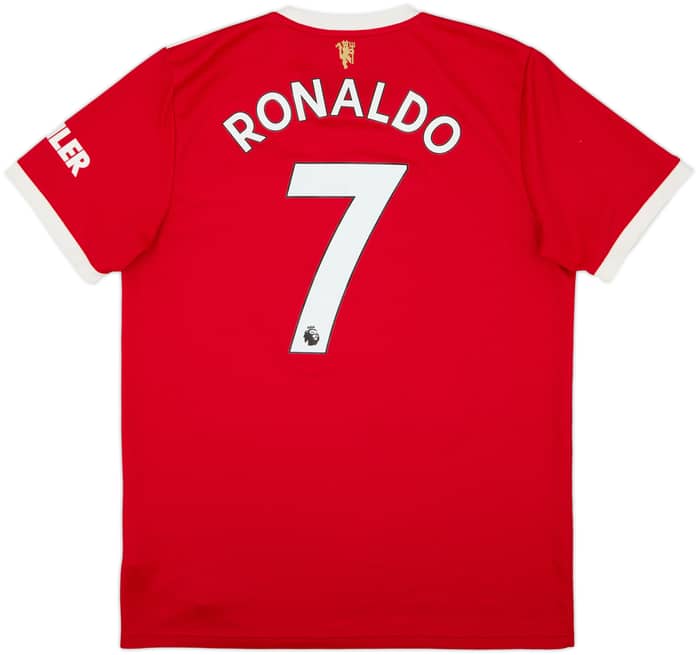 2021-22 Manchester United Home Shirt Ronaldo #7 - 8/10 - (L)