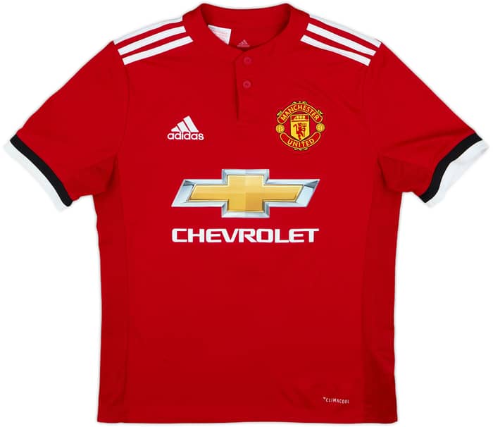 2017-18 Manchester United Home Shirt Pogba #6 - 6/10 - (L.Boys)