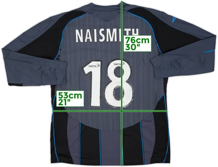 2007-08 Rangers Third L/S Shirt Naismith #18 - 6/10 - (L)