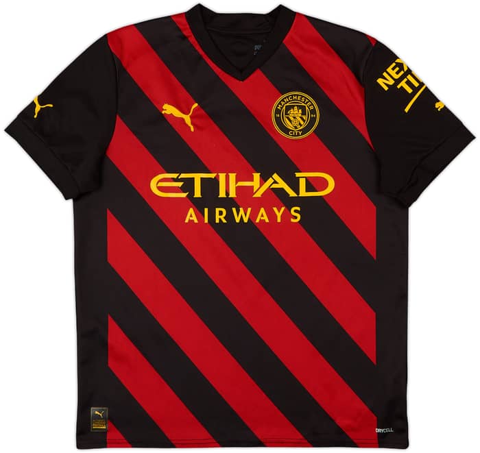 2022-23 Manchester City Away Shirt Haaland #9 - 8/10 - (XL.Boys)