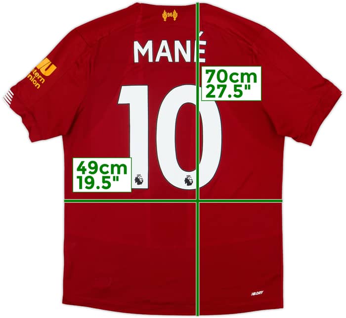 2019-20 Liverpool Home Shirt Mane #10 - 8/10 - (S)